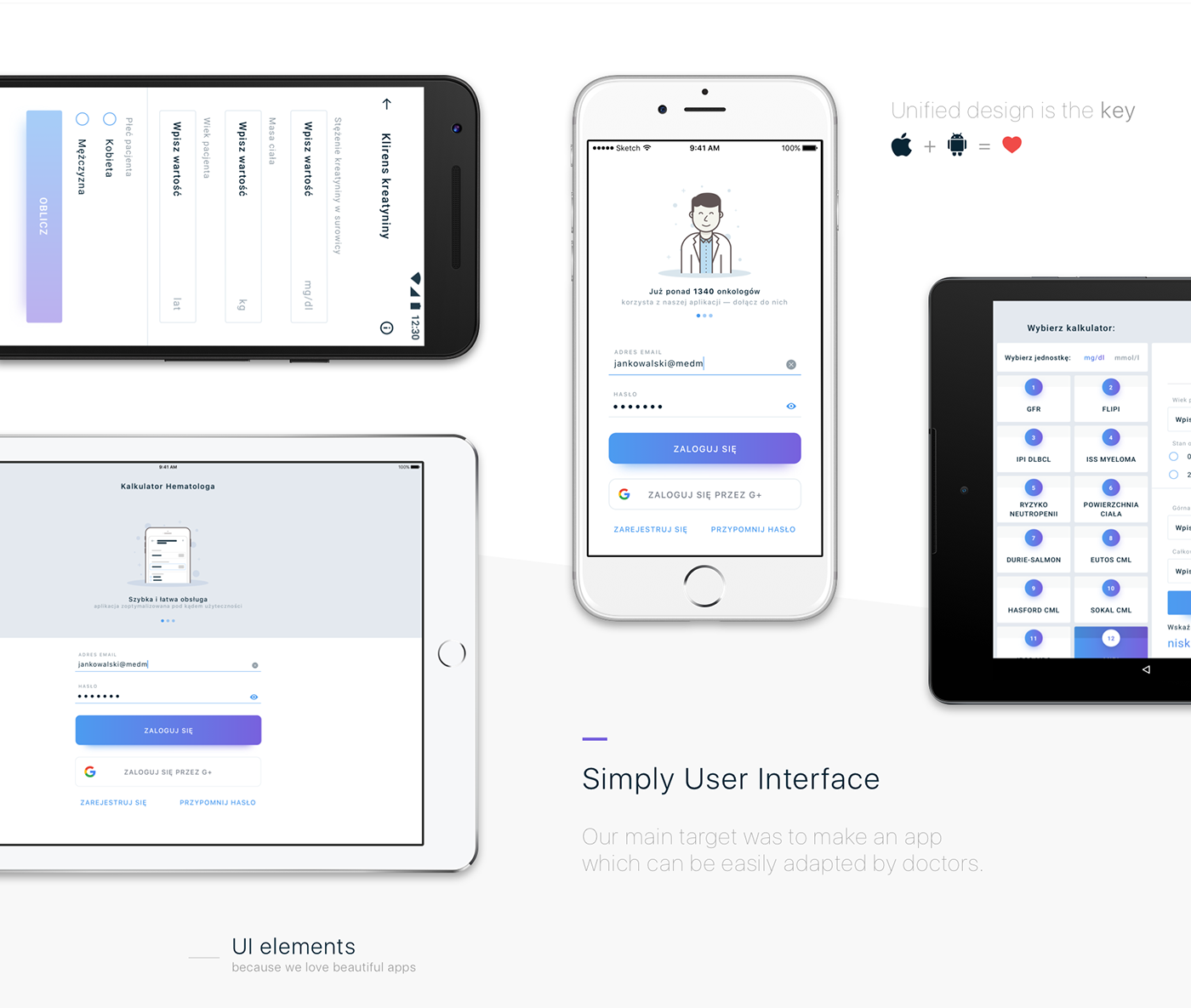 UI ux debut Case Study White clean mobile ios android