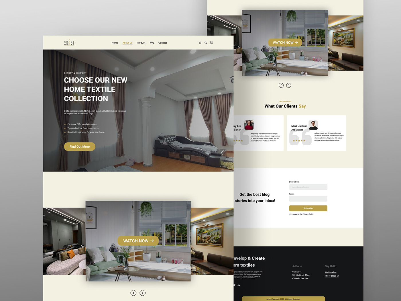 UI/UX ui design Website Website Design product design  product landing page Web Design  furniture modern
