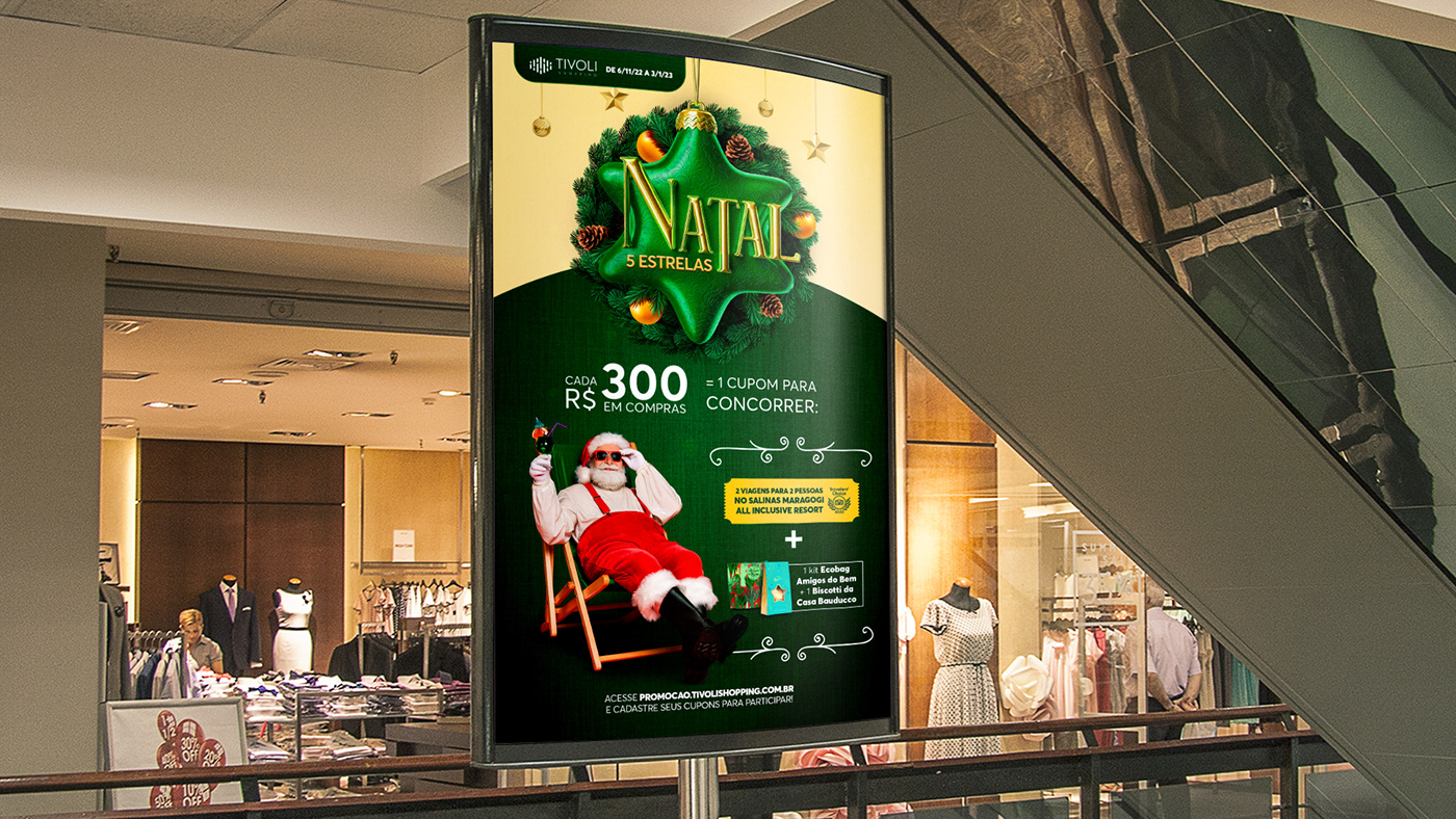 5 estrelas Christmas estrela kv mall natal Promoção publicidade Shopping shopping mall