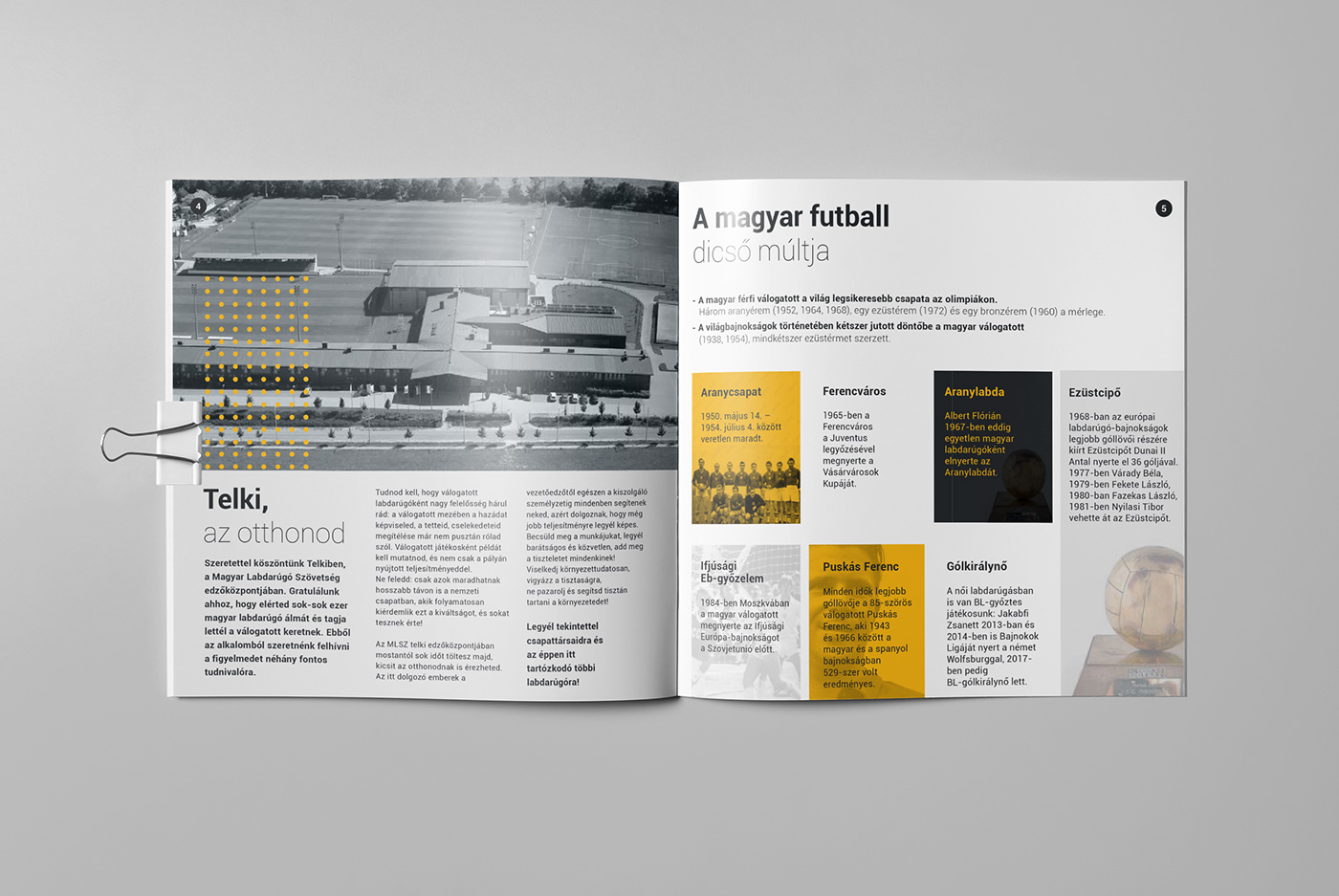 brochure rossi soccer football brochure design flyer print hungarian nemzeti marcorossi