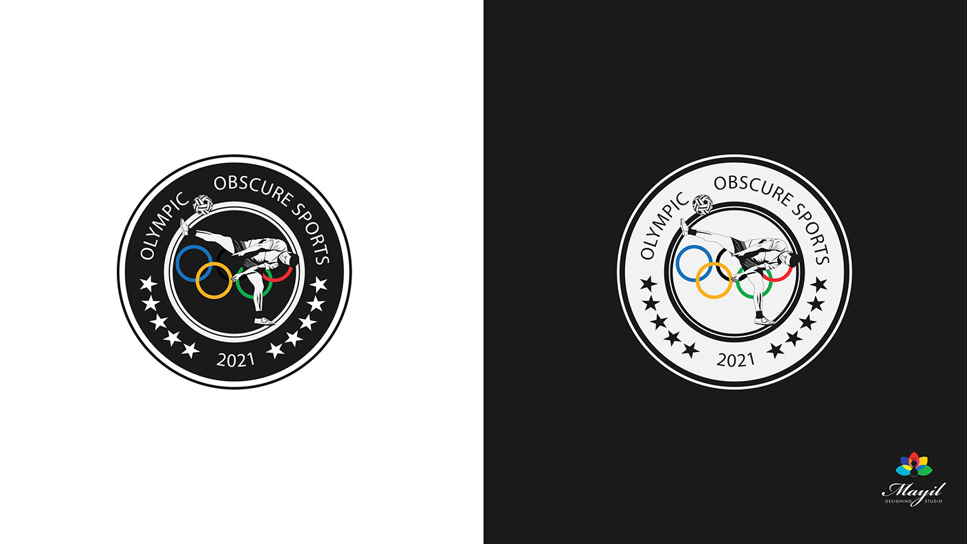 graphic designing indian olympic game logo designing logodesign logoinspirations Mayil mayil designing olympic game Olympic Team rndesigns