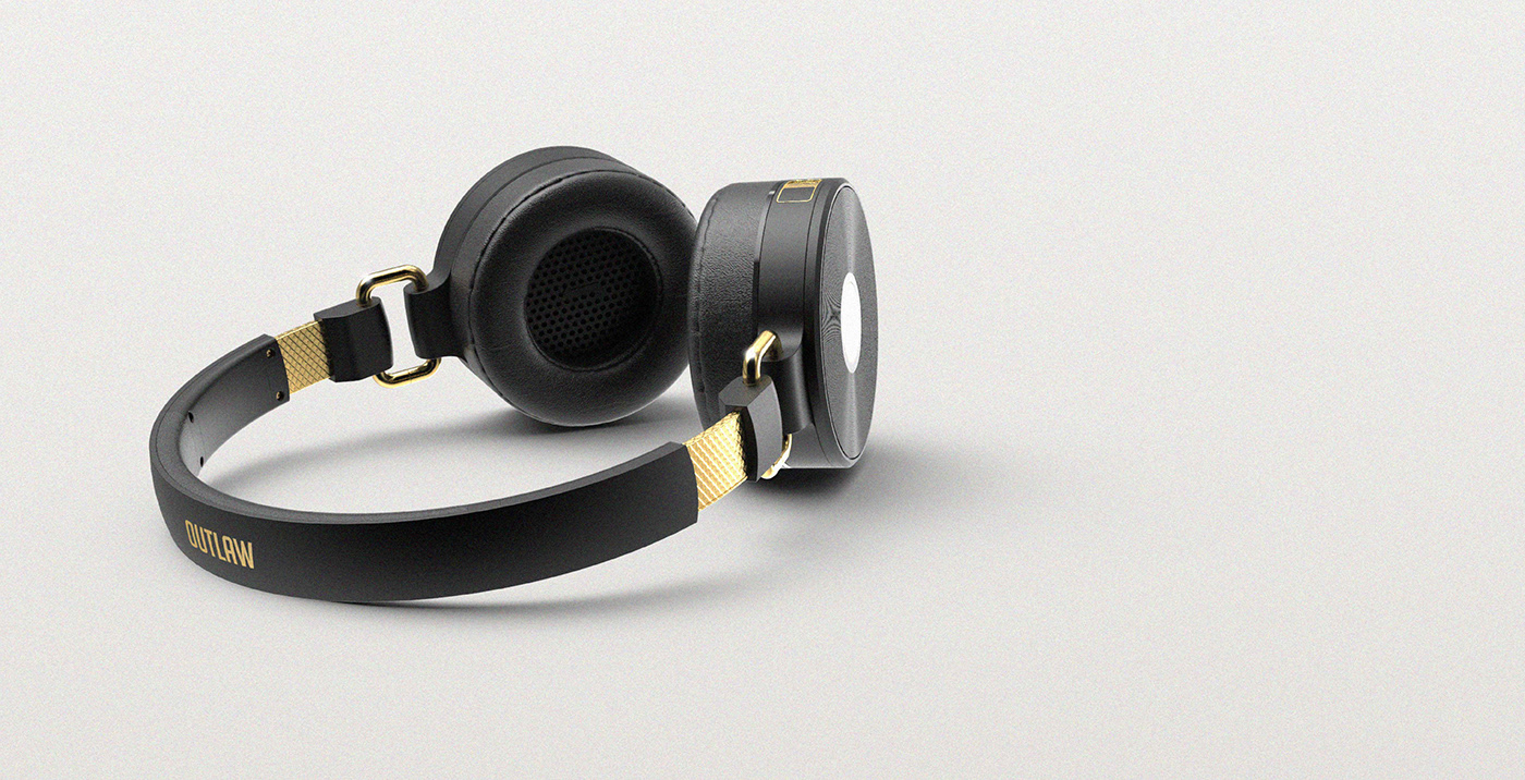 design productdesign industrialdesign headphones ux hiphop rapper headphone gold adobeawards