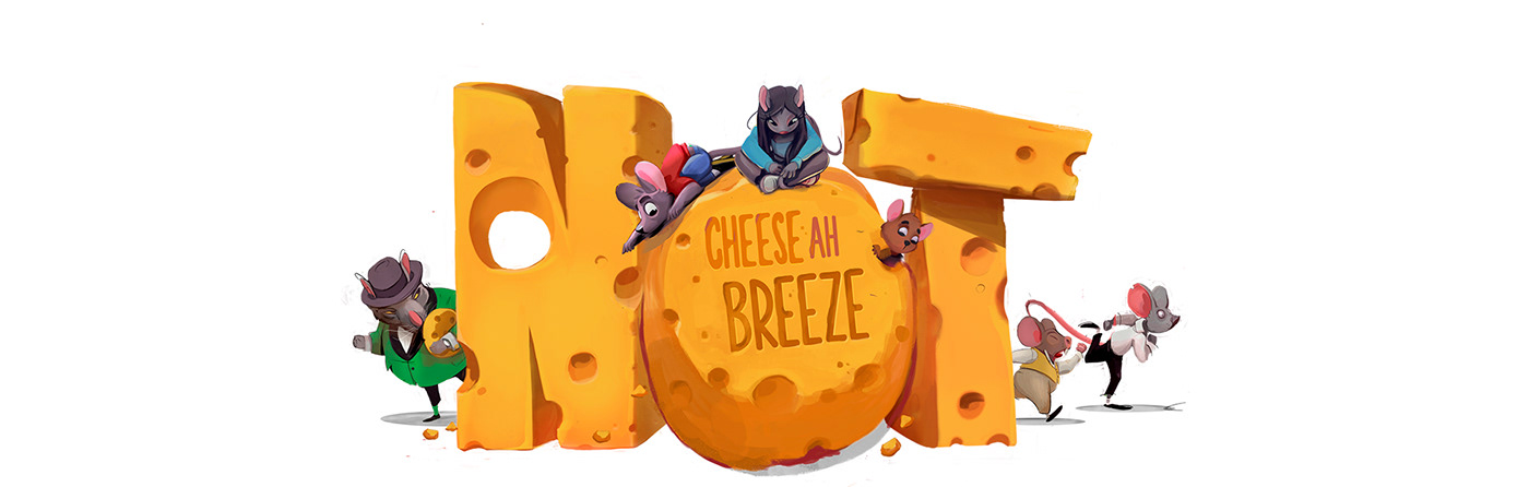 art cartoon Character Cheese Cheeze concept art digital illustration mouse rat