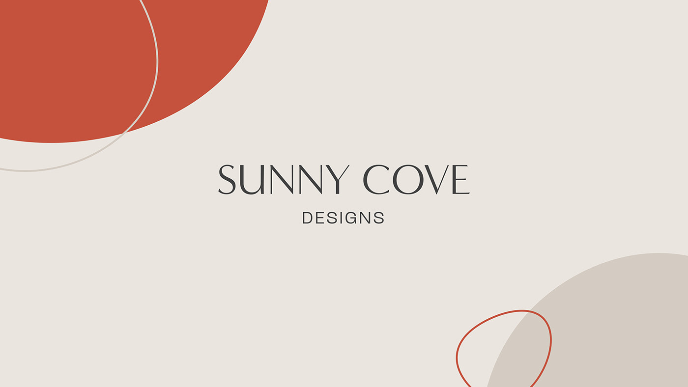 Logo designed for Sunny Cove Designs, small business Etsy store selling woven wall hangings