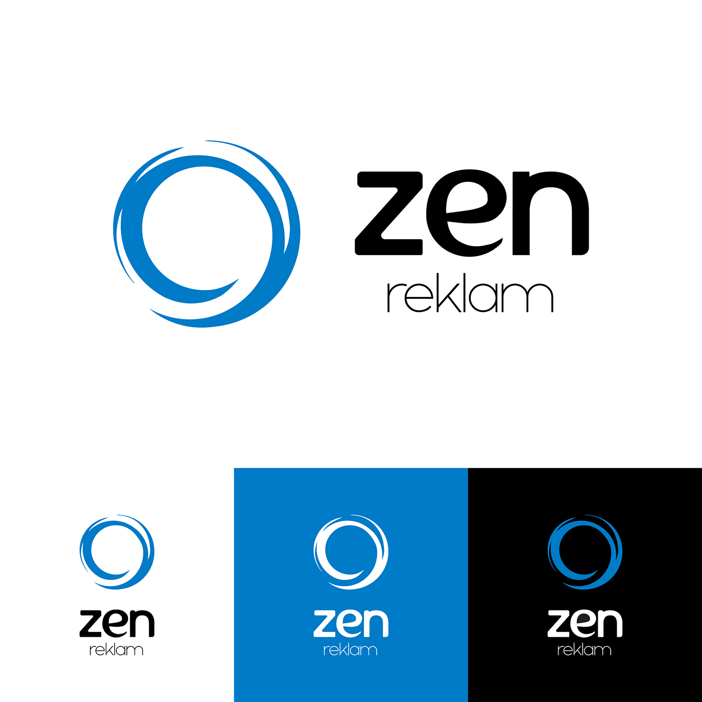 blue logo logo Logo Design zen zen reklam