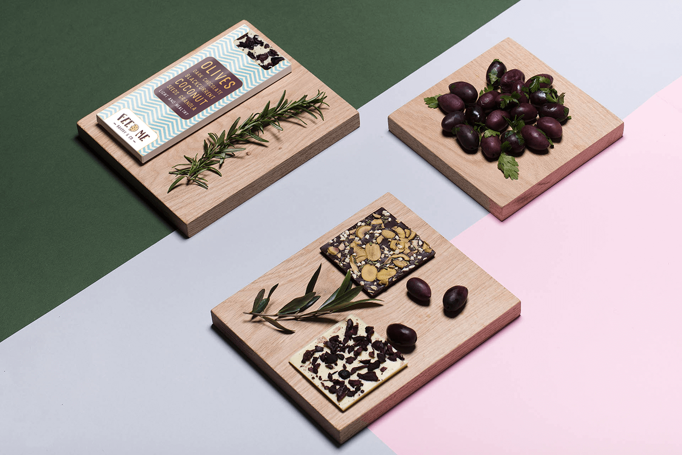 branding  Packaging Logo Design healthy granola feed me box packaging chocolate pitch