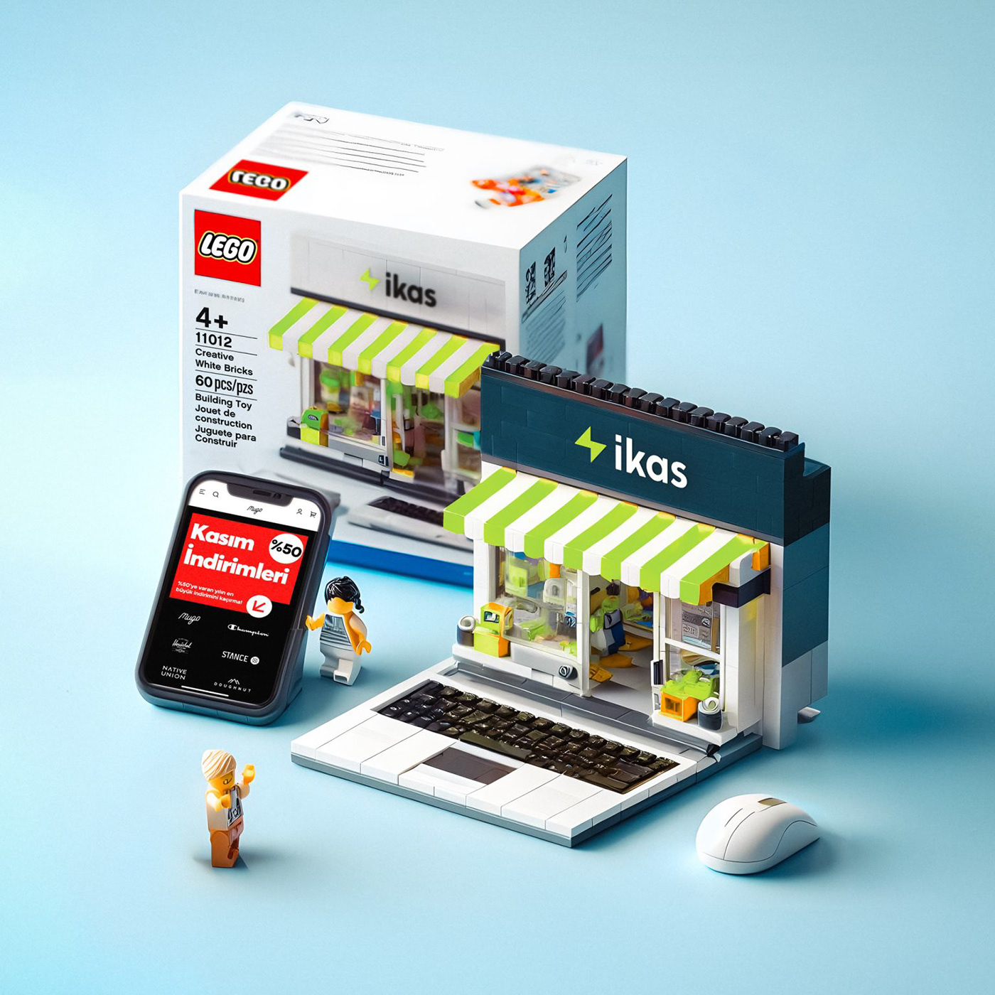 LEGO 3D 3ds max artificial intelligence ai midjourney Social media post trend new