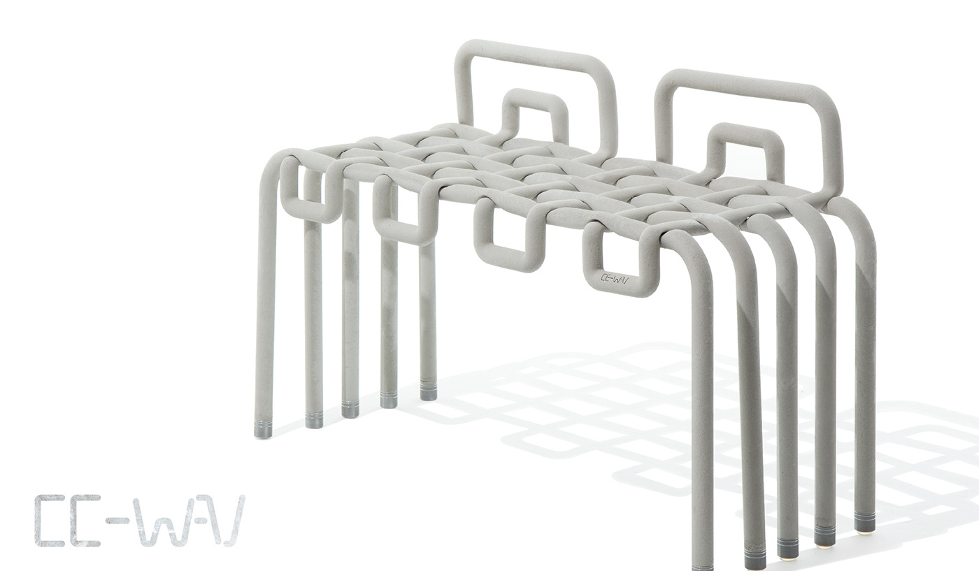 家具chair 家具设计 材質實驗 水泥設計 編織