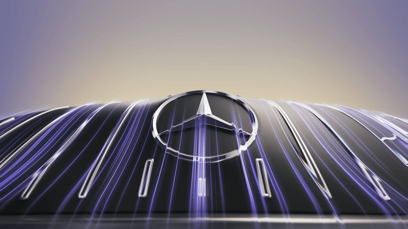 car automotive   CGI 3d render light bubble visualization mercedes motion graphics  3D