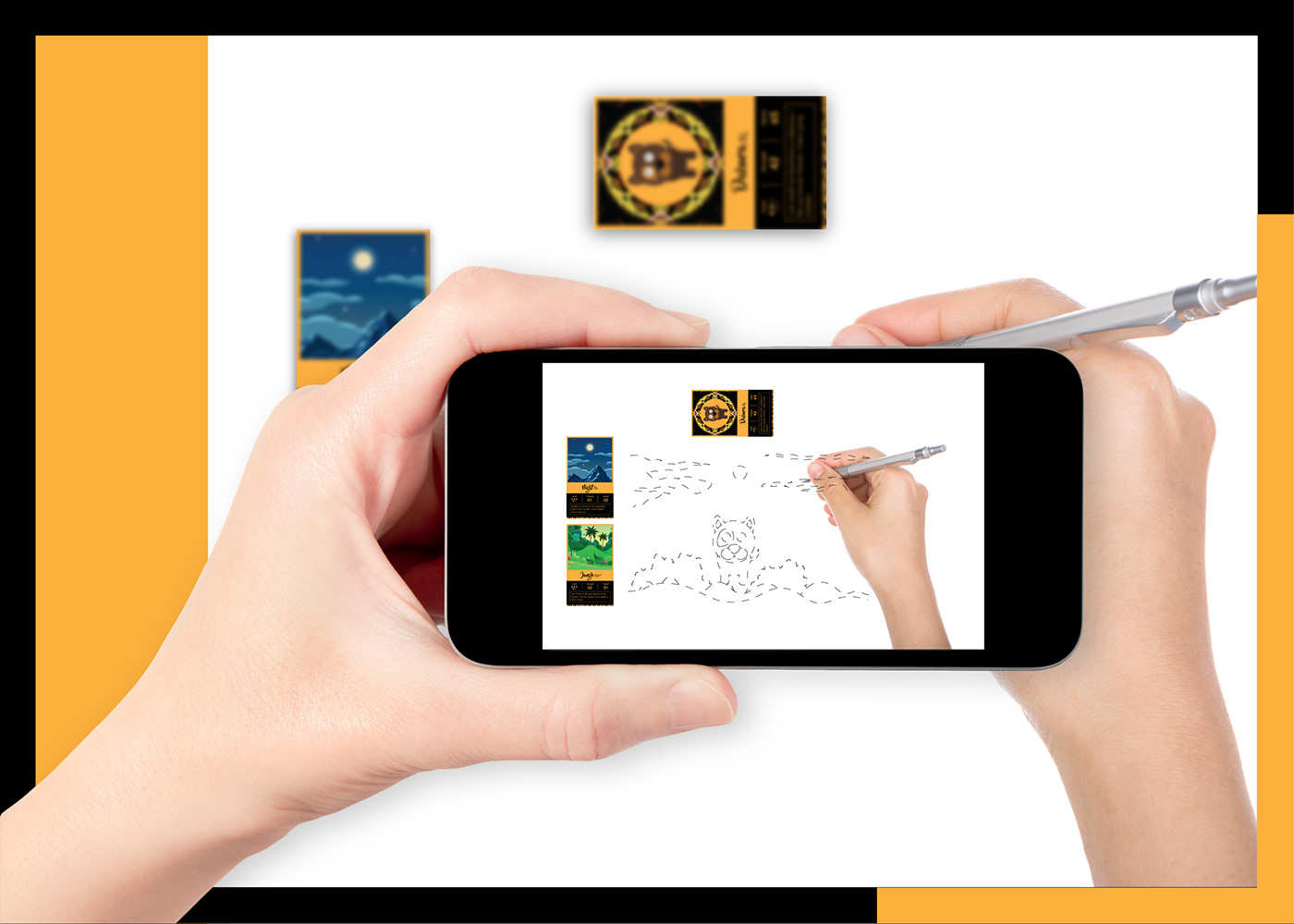 augmented reality AR Interaction design  Drawing  immersive Interface Experience adobeawards
