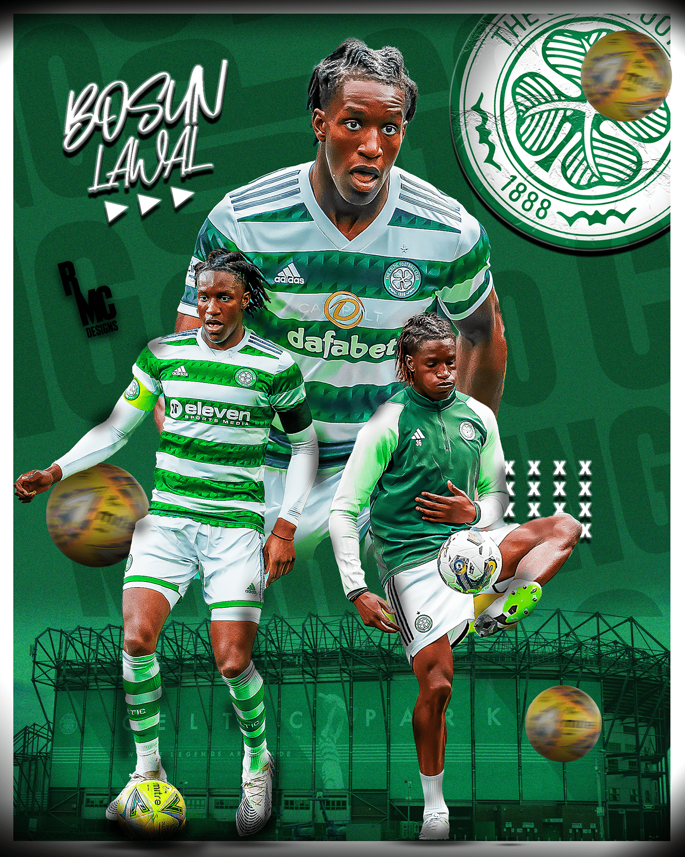 graphicdesign photoshop Celtic football scotland Young growing new TAlent