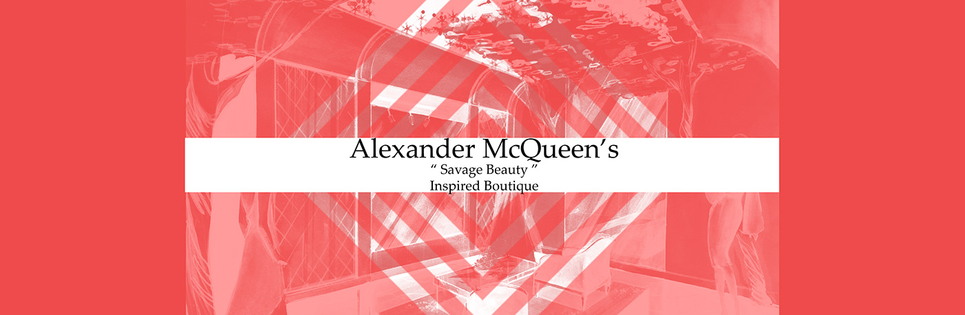 alexander mcqueen interiorarchitecure commercial artworks aquarelle Savage Beauty architecture graphicdesign graphics ILLUSTRATION 