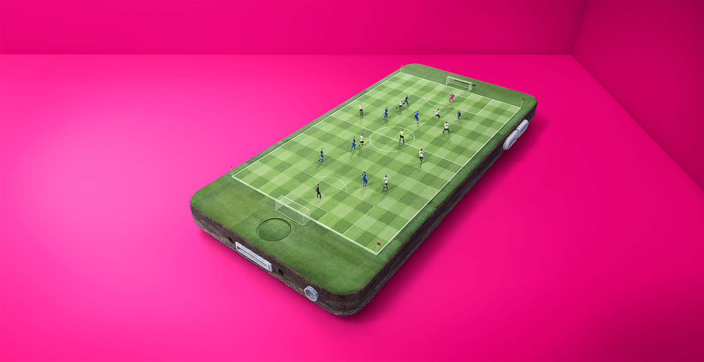 retouching  smart phone Travel football music mobile netowrok pink CG animation  Miniature
