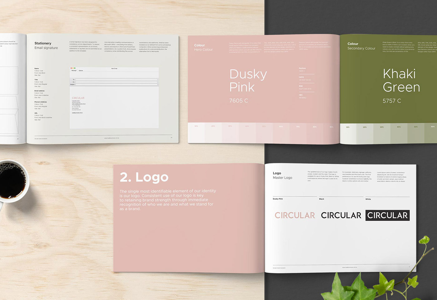 InDesign brand guidelines brand style guide brand manual branding  template