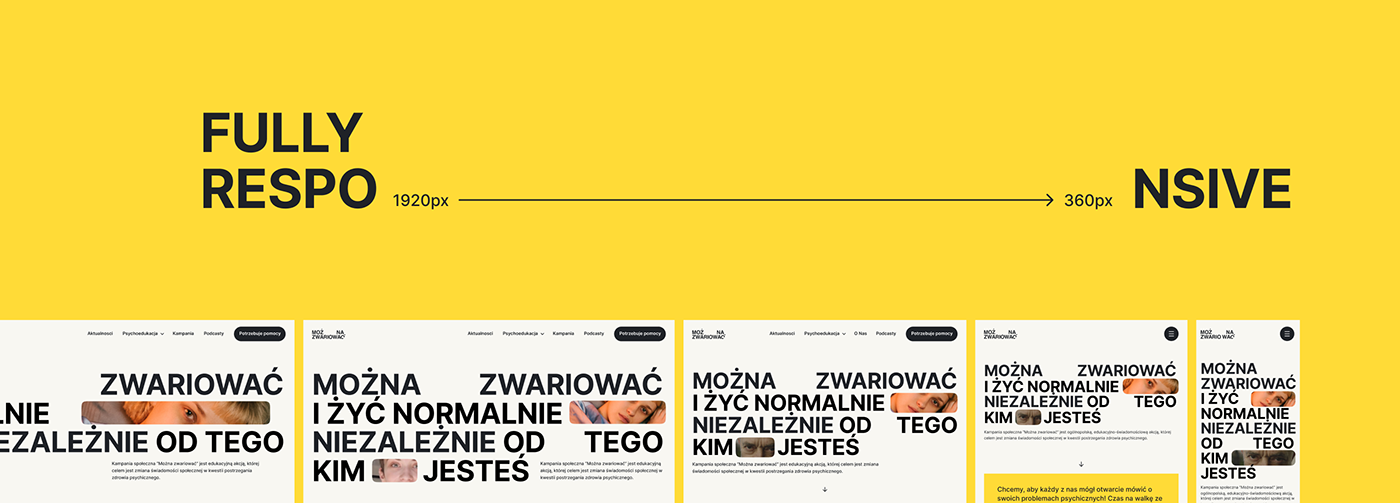 Advertising  clean mental health poland psychology social campaign visual identity wellbeing wellbeing design yellow