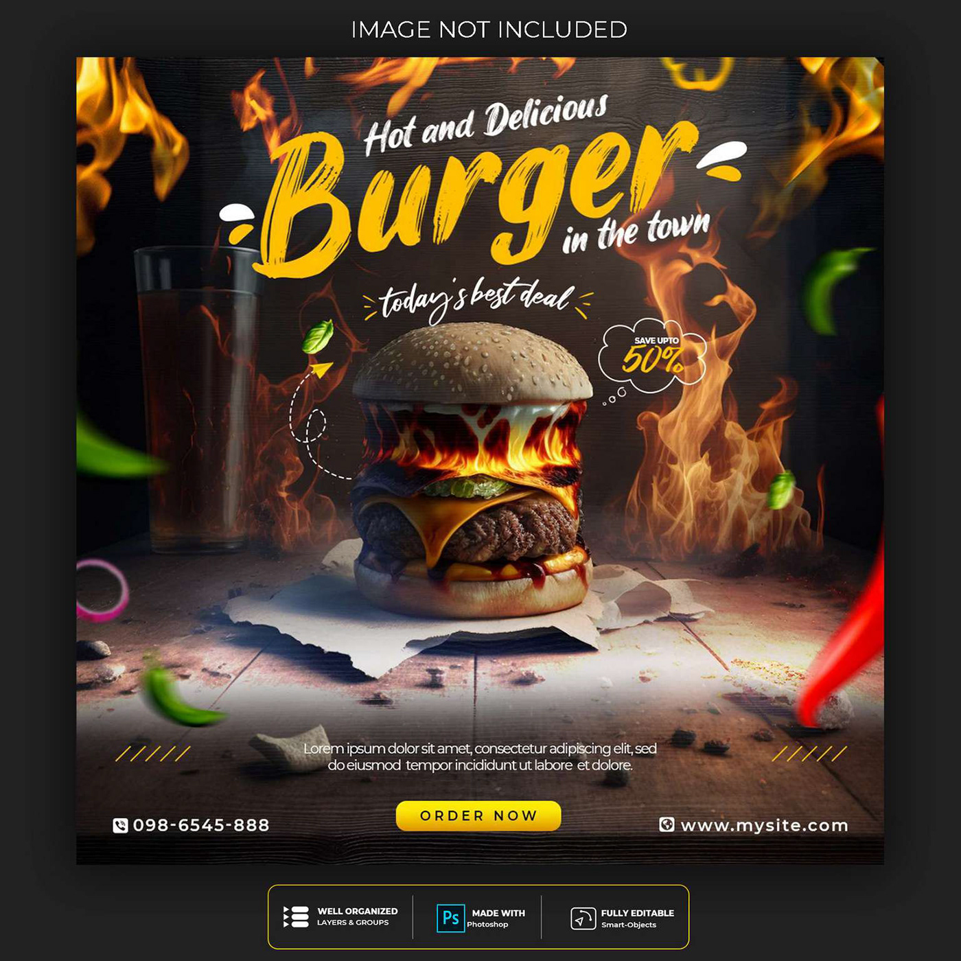 Burger banner burger banner ad facebook post Foods Ads Post free banner design free download Pizza banner restaurant Social Media Banner freebies