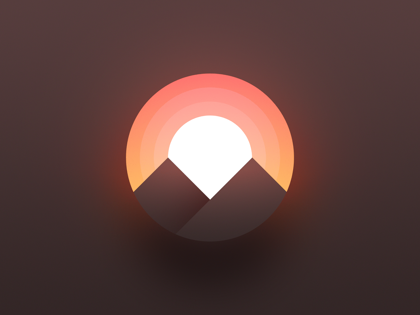 app icon sunset Sunrise logo Logotype Logo Design graphic design  Icon ILLUSTRATION 