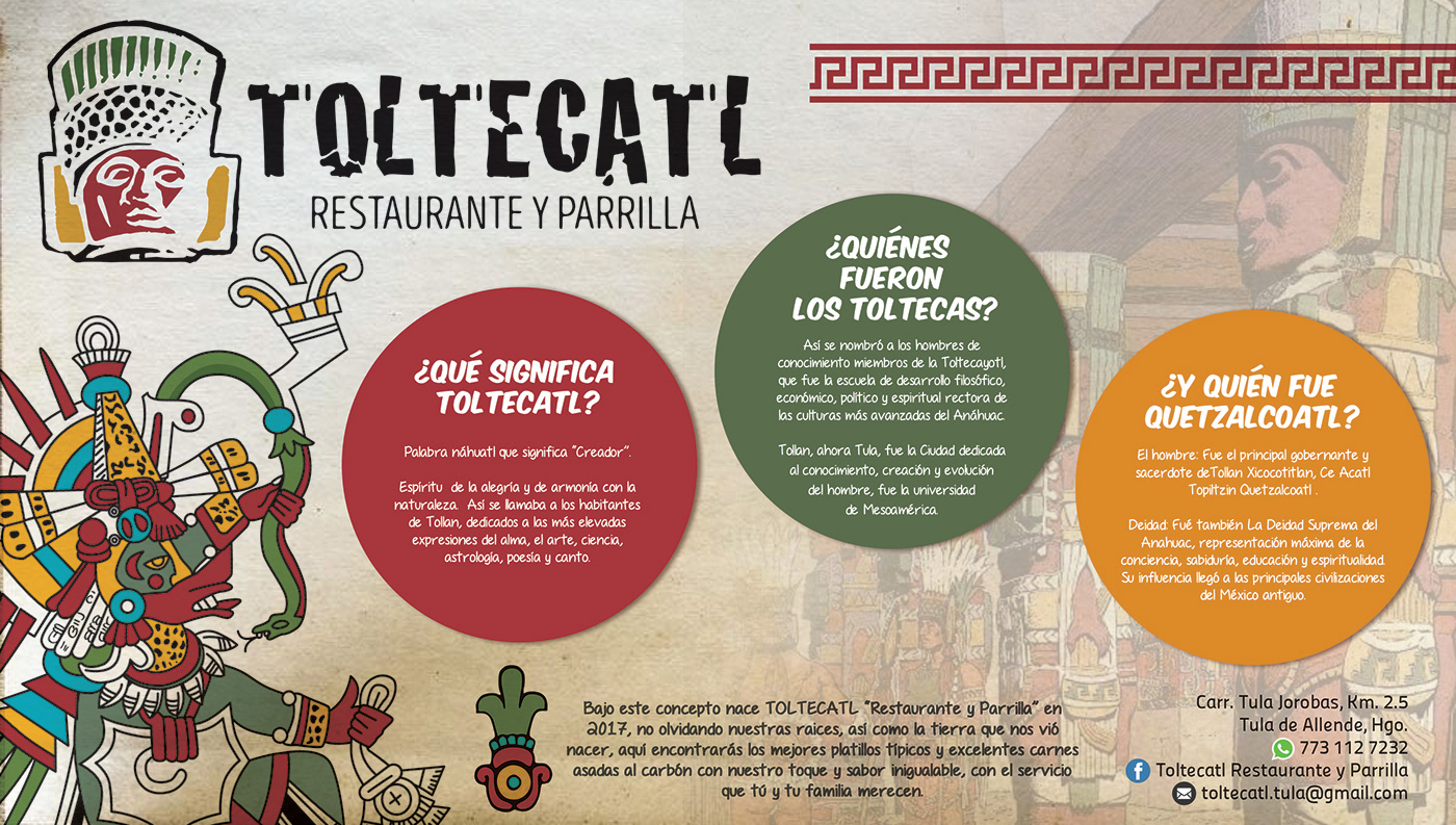 aztec cultura culture history infographic mantel Mexican mexico restaurant Toltec
