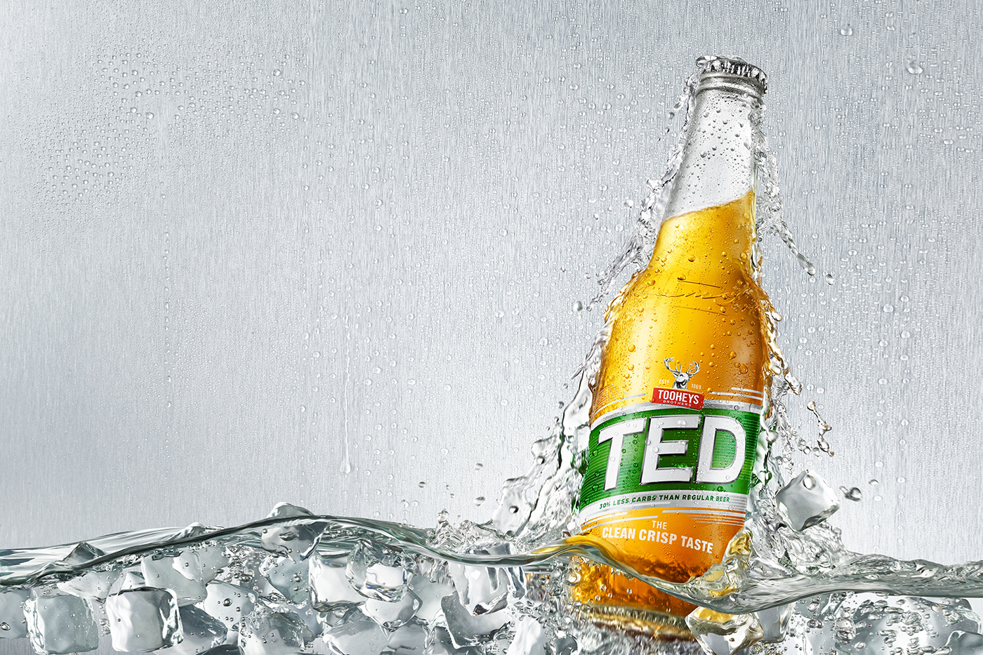 retouching  drinks beer visual state ice sydney Liquid Spritz Photography 