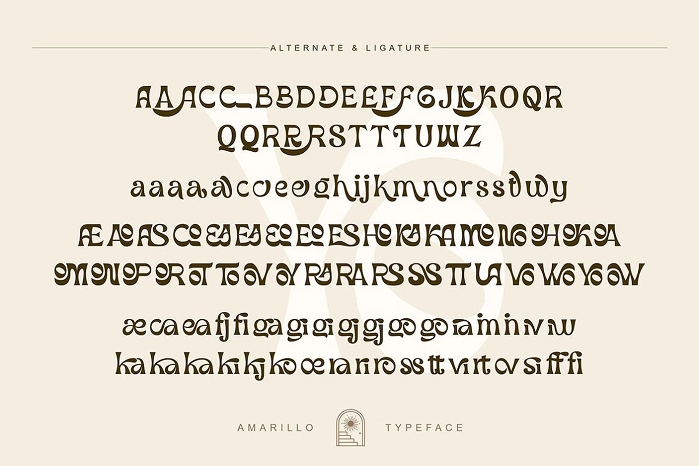 Display font ligature logo font modern quirky font san serif type design Typeface typography  