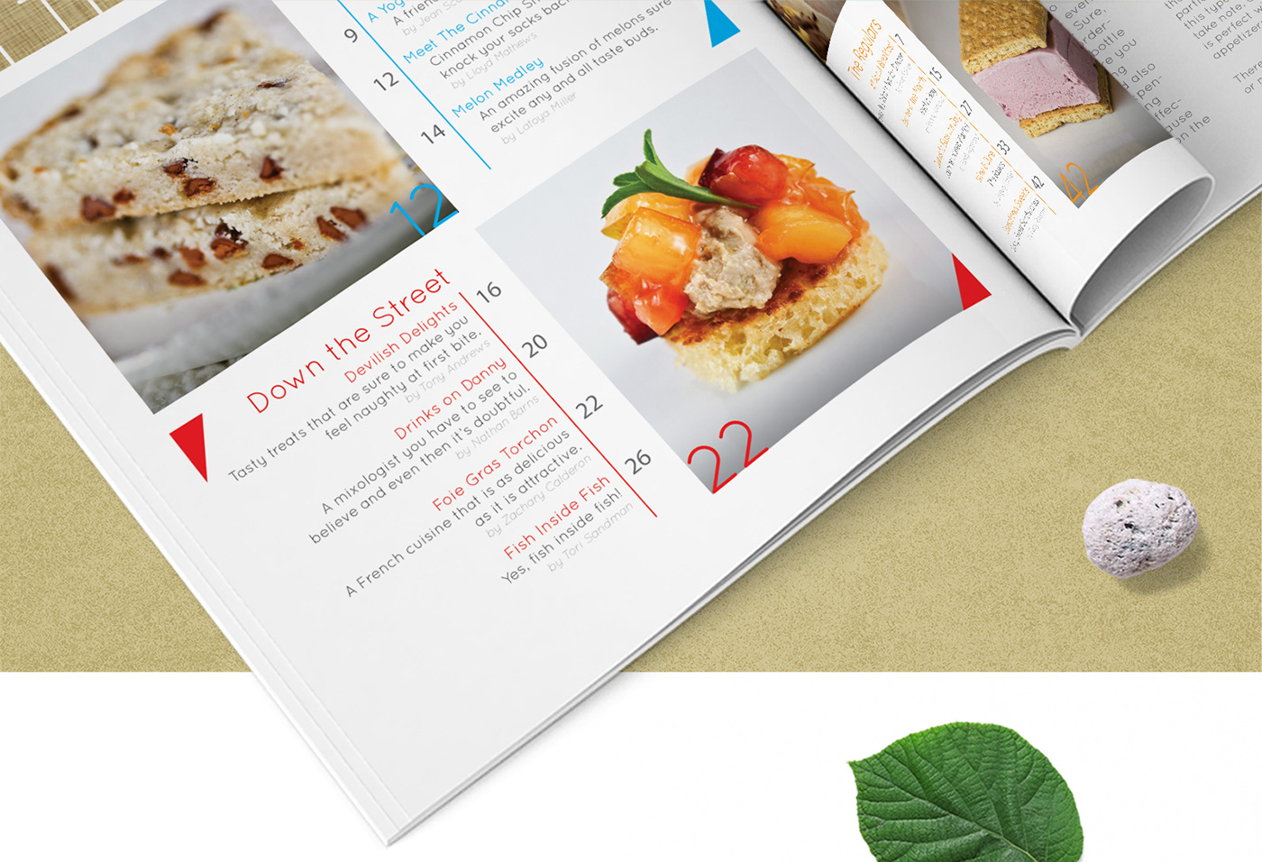 magazine Food  graphic design  editorial Layout art direction  print design  typography   logo print