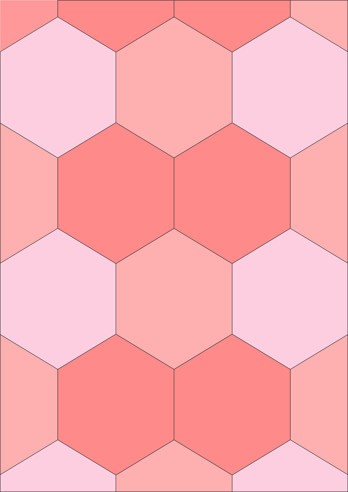geometry hexagon shapes gradients colors