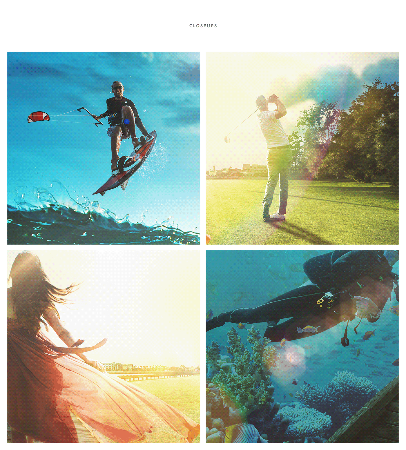 campaign design ArtDirection digital photoshop manipulation Sun golf diving art