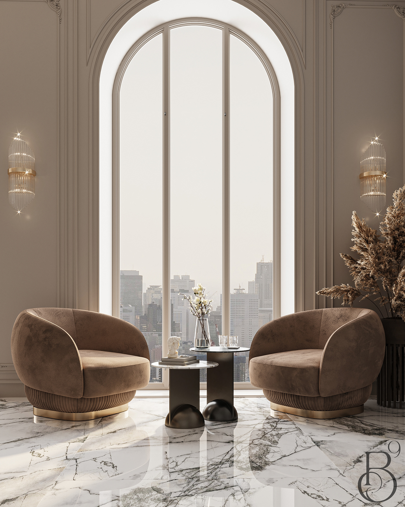 kitchen kitchen design Interior luxury modern elegant interior design  3ds max visualization Render