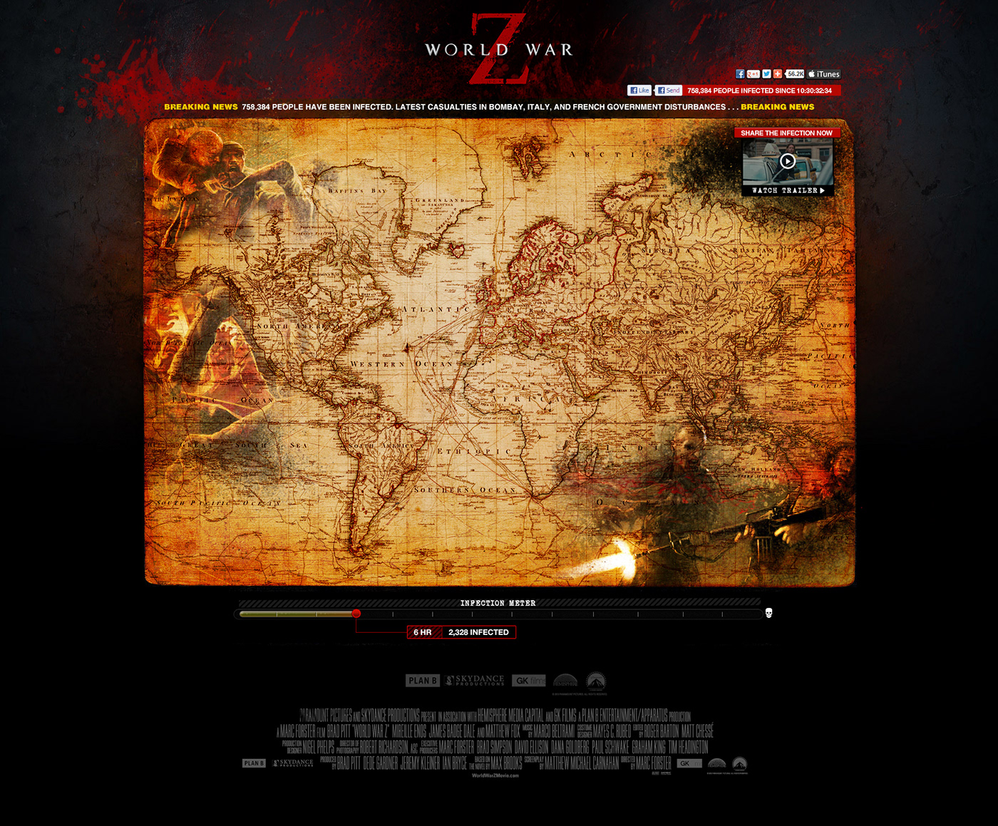 WORLD WAR Z  zombies  oral history Zombie War Website interaction