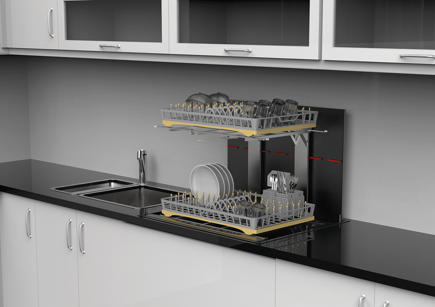 design dishwasher household household appliances industrial design  kitchen product product design  UX design