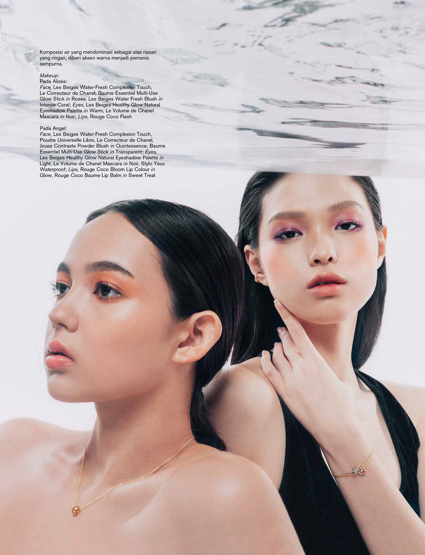 beauty chanel editorial magazine harper's bazaar indonesia makeup commercial advertisement