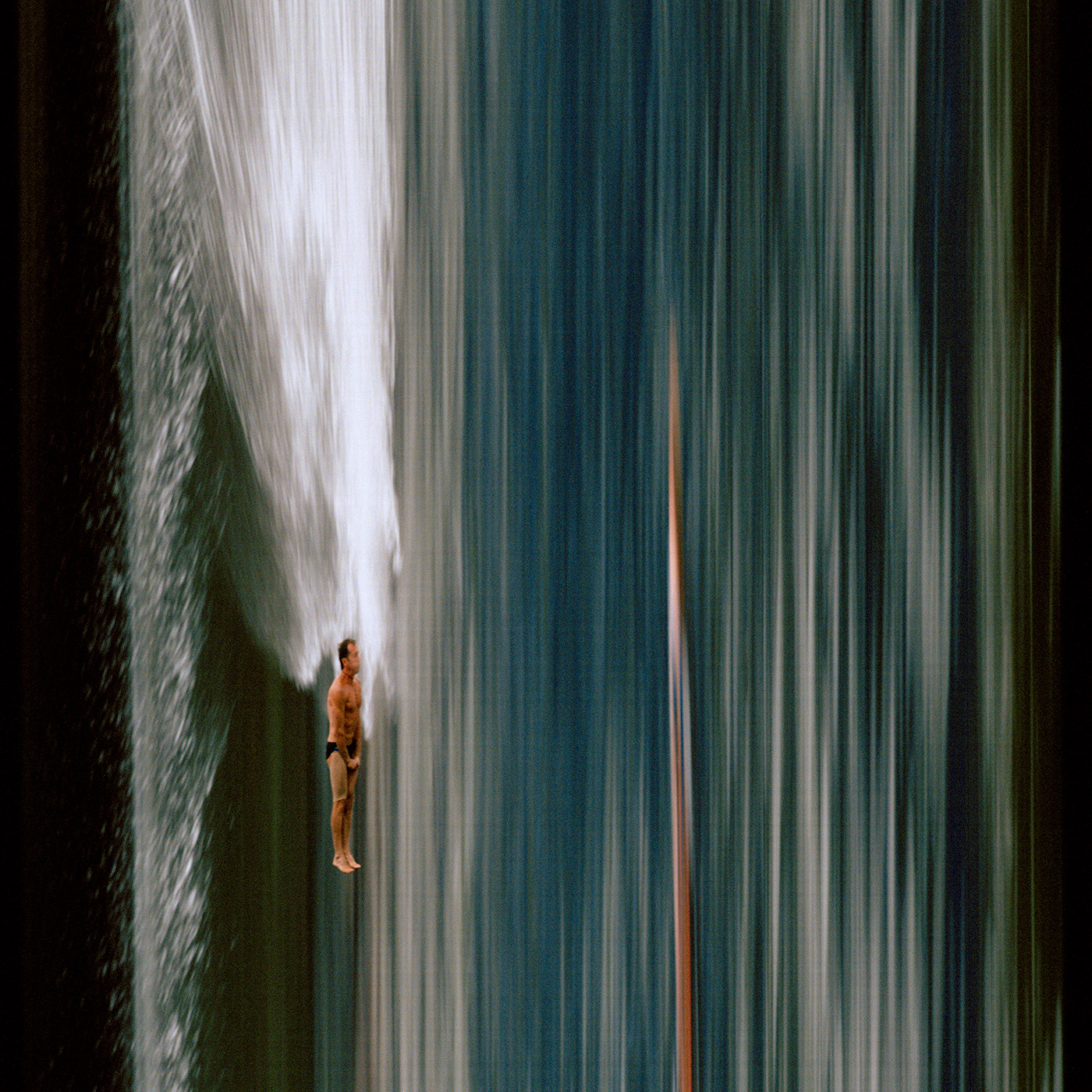 synchroballistic Red Bull Cliff Diving diving swim sports analog slit scan