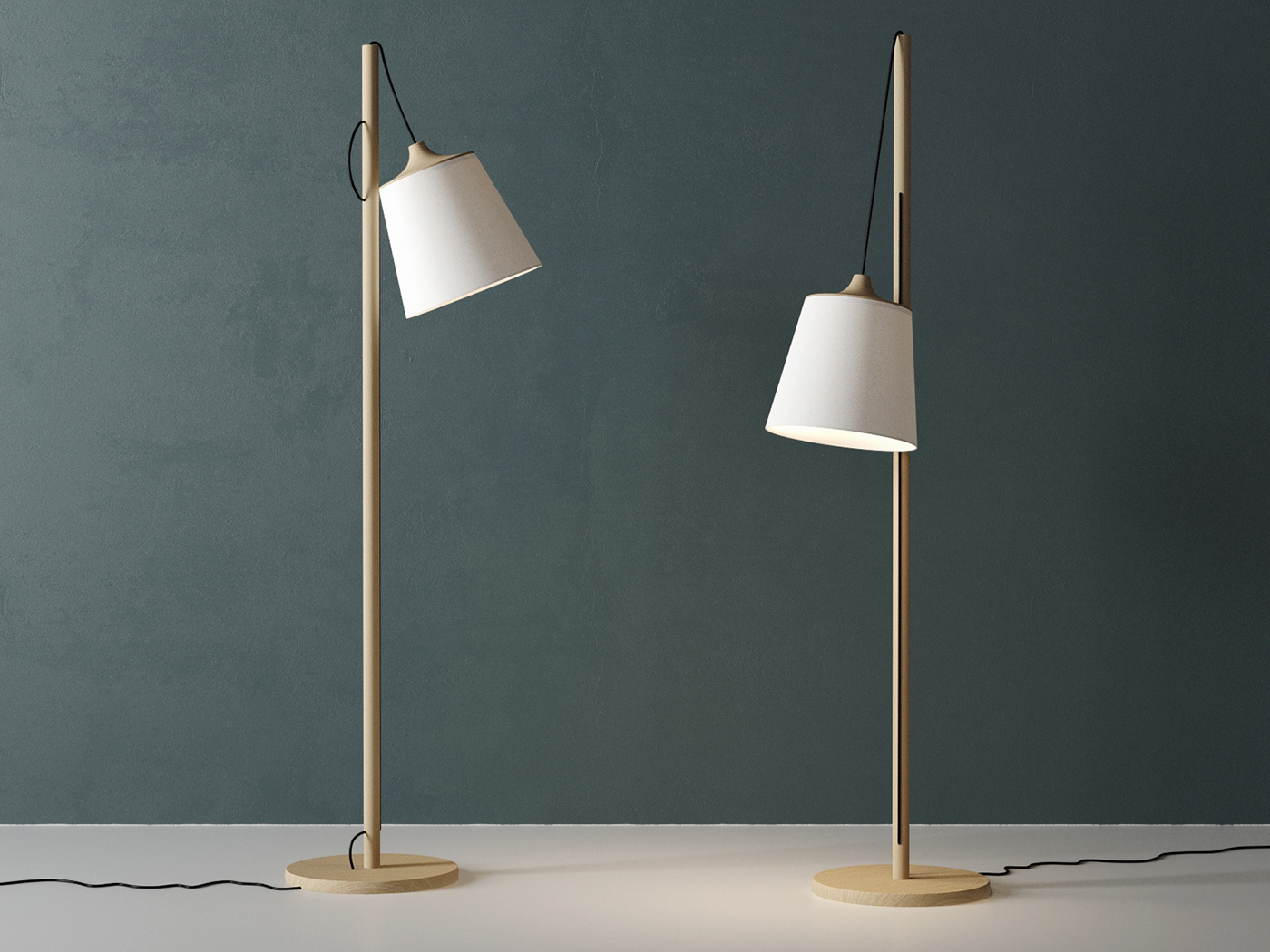 freebie Muuto Whatswhat design connected floor lamp FREE 3d model pull lamp pull floor lamp CG Content contemporary design