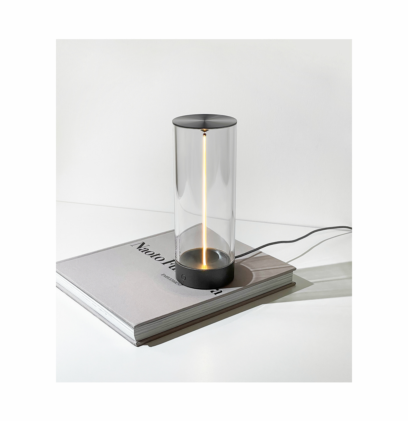 AL Light Design ambient light industrial design  Lamp Linear Filament minimalist design product design  simple cylinder atmosphere lamp