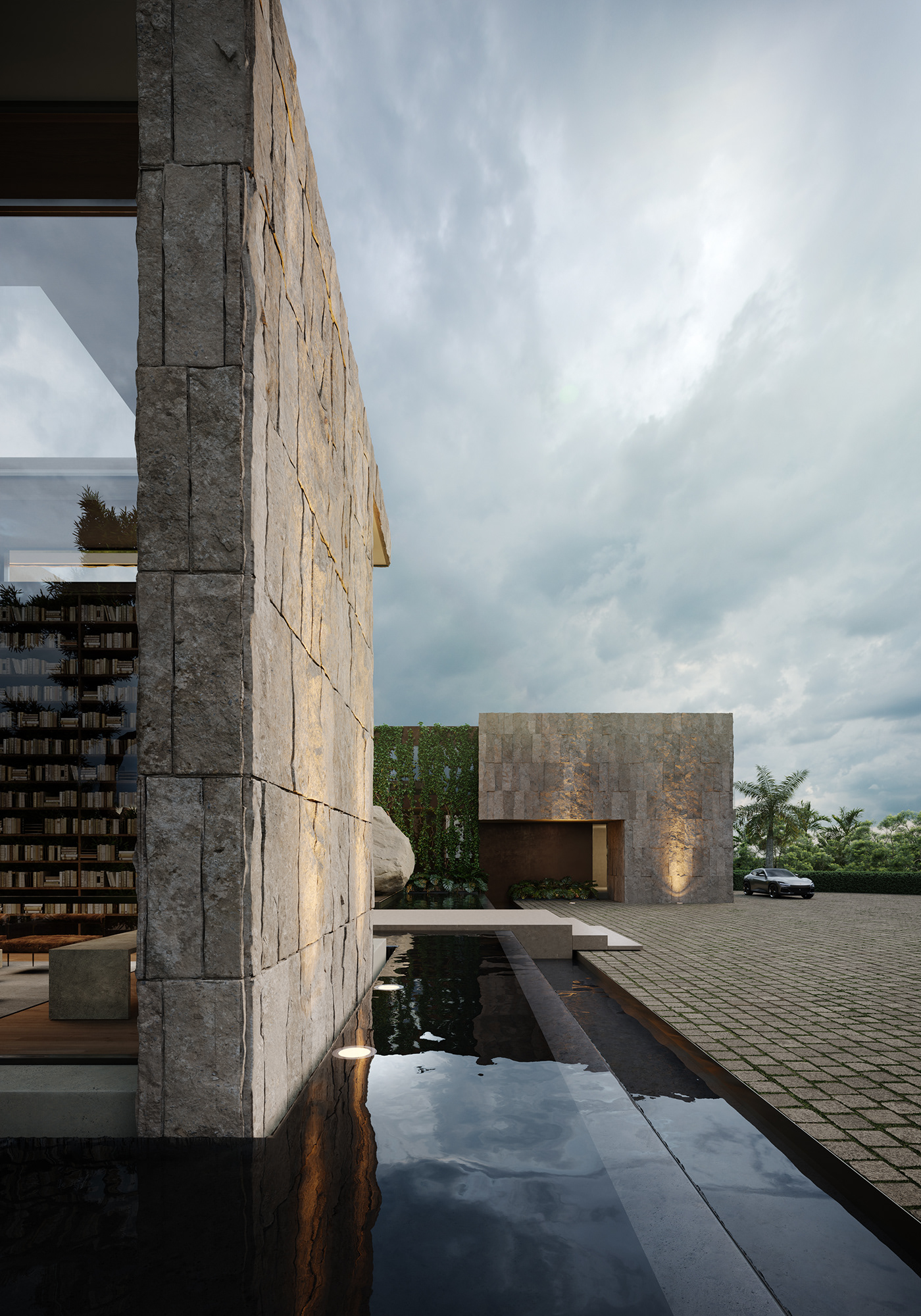exterior 3D architecture Villa design CGI luxury рендер visualization rendering