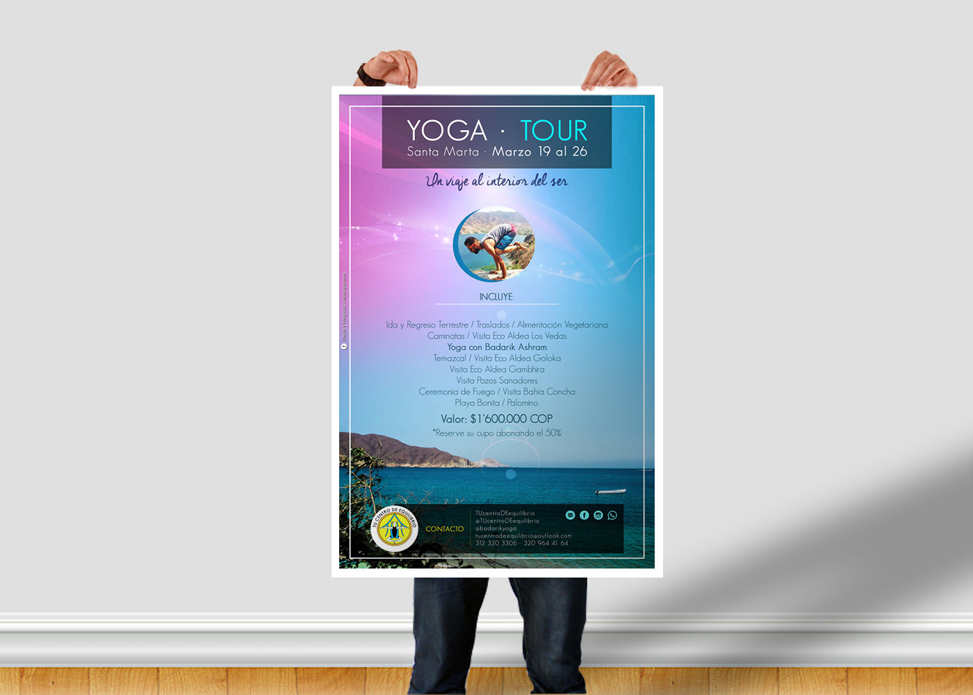 taller tour Yoga poster design diseño cocina Food 