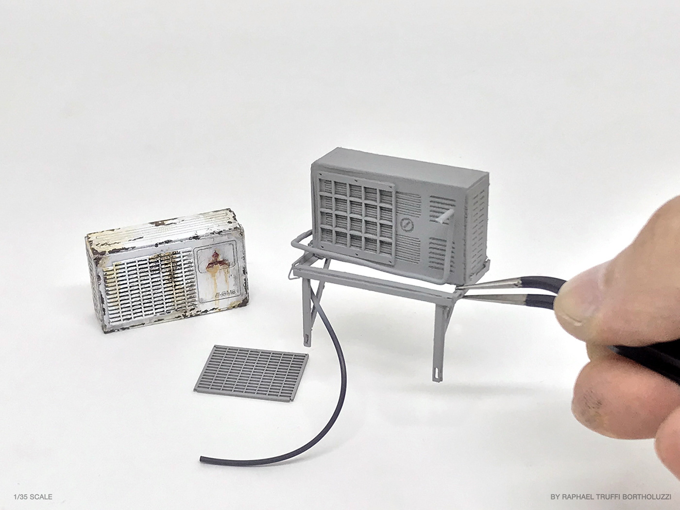 grandmondo crafts   Miniature handmade art paper sculpture creative Tiny Diorama