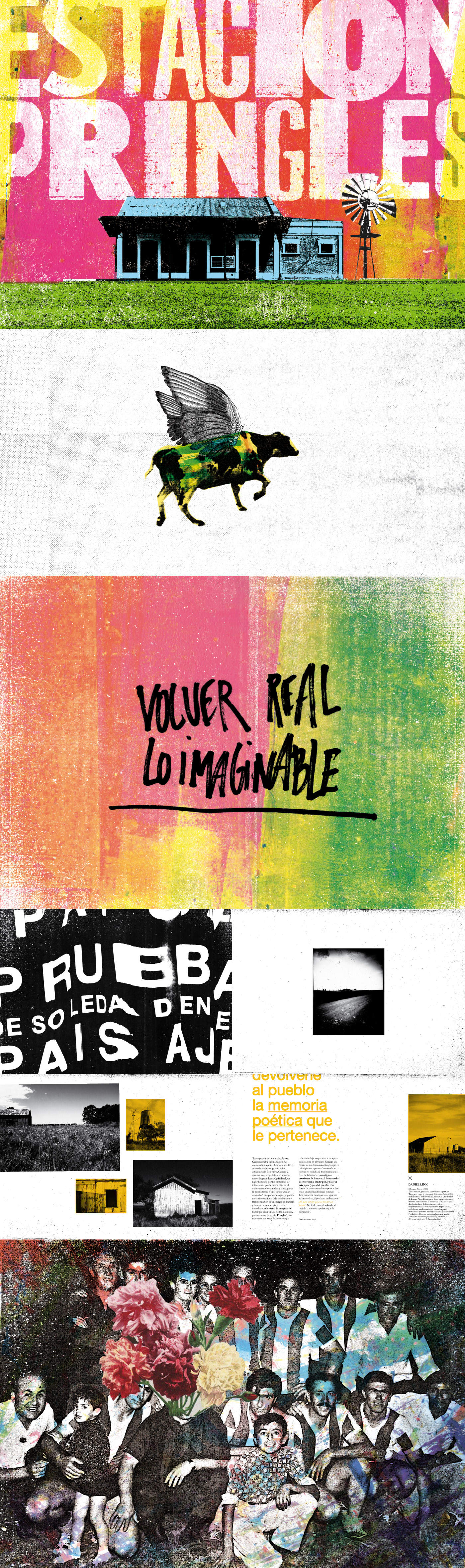 Quiñihual dg rico 3 uba fadu collage colorful ILLUSTRATION  book experimental Estación Pringles