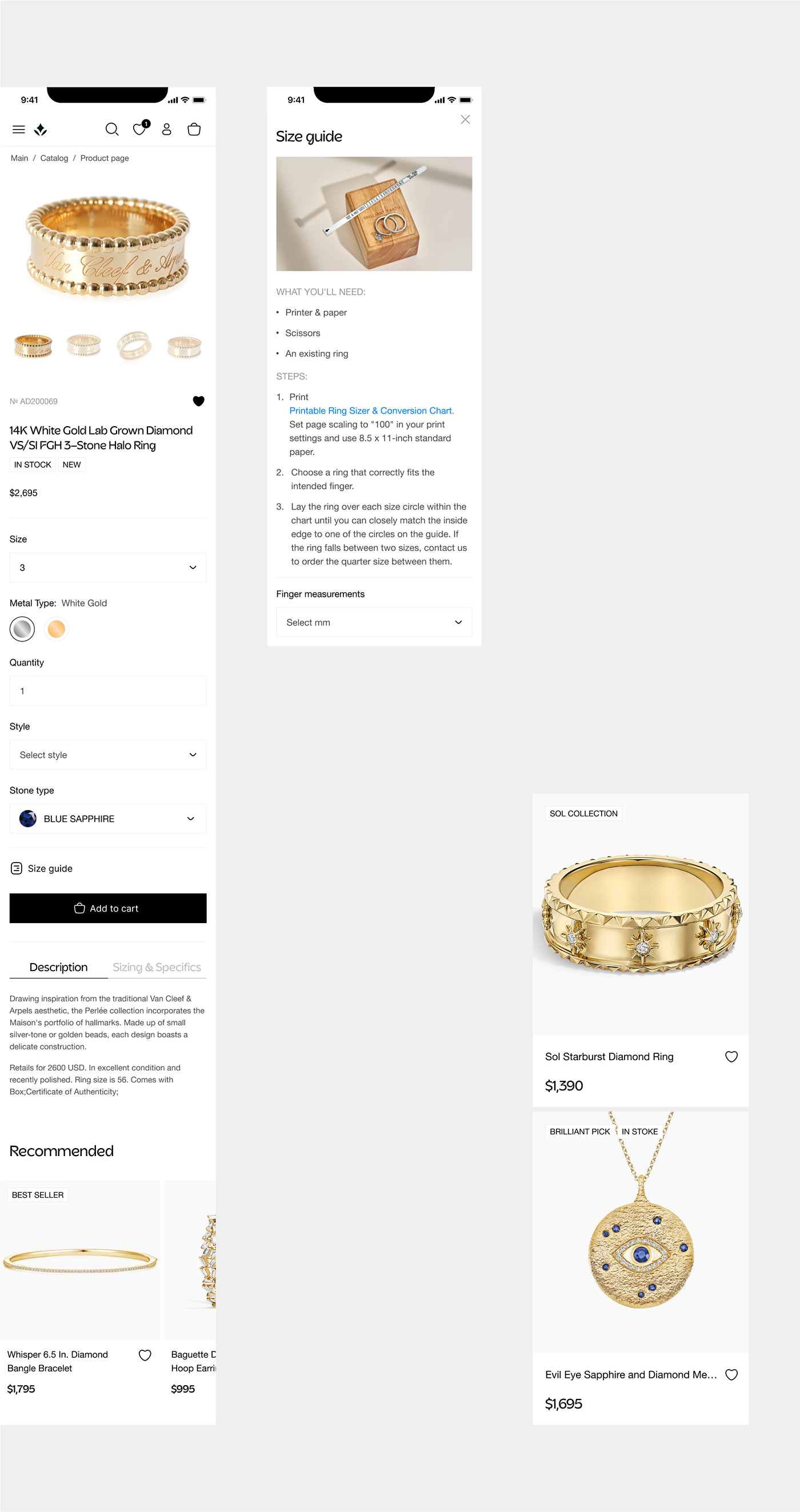 e-commerce Website jewelry shop Web Design  UI/UX user interface UX design user experience Interface