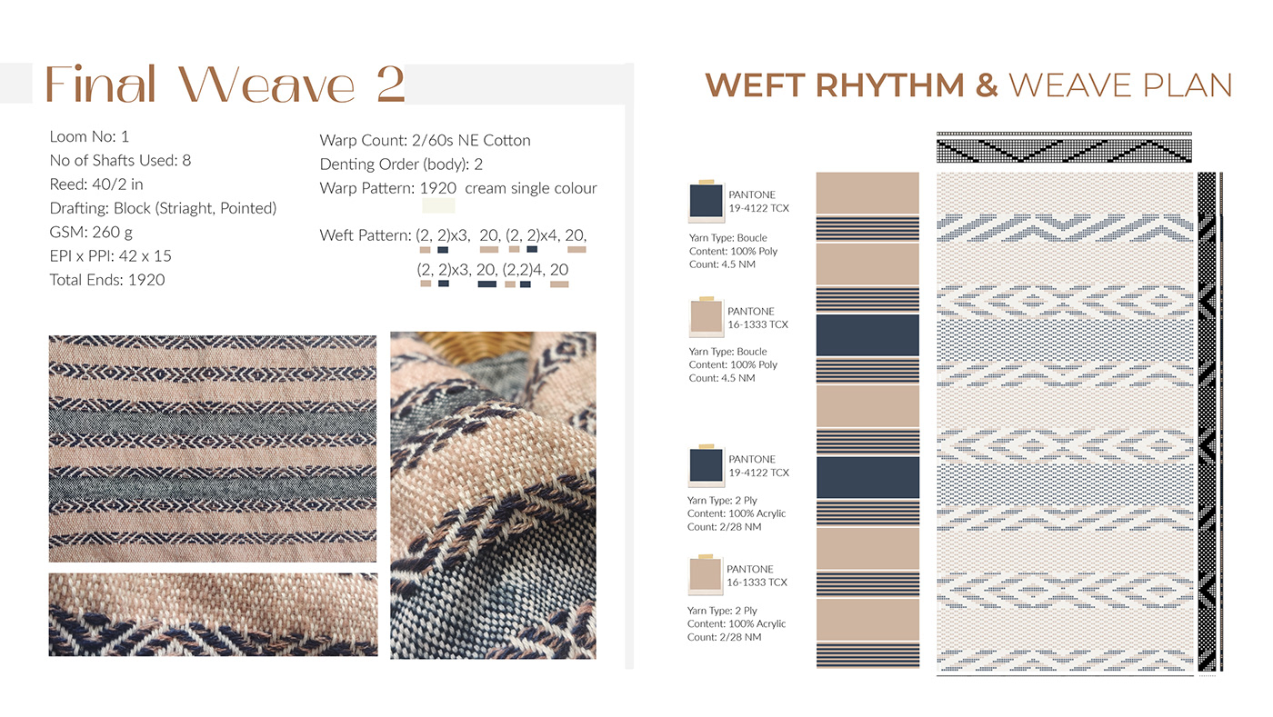 design handloom home collection home textiles textile design  weave Weave Design