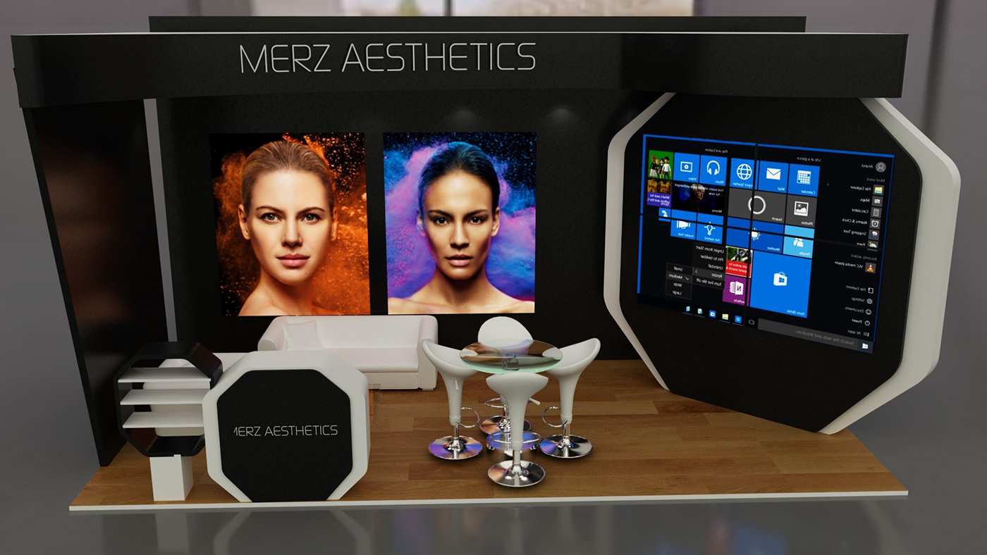 New boothstand design for merz MERZ AESTHETICS .. hope You like it merz aesthetics booth merz booth merz booth stand