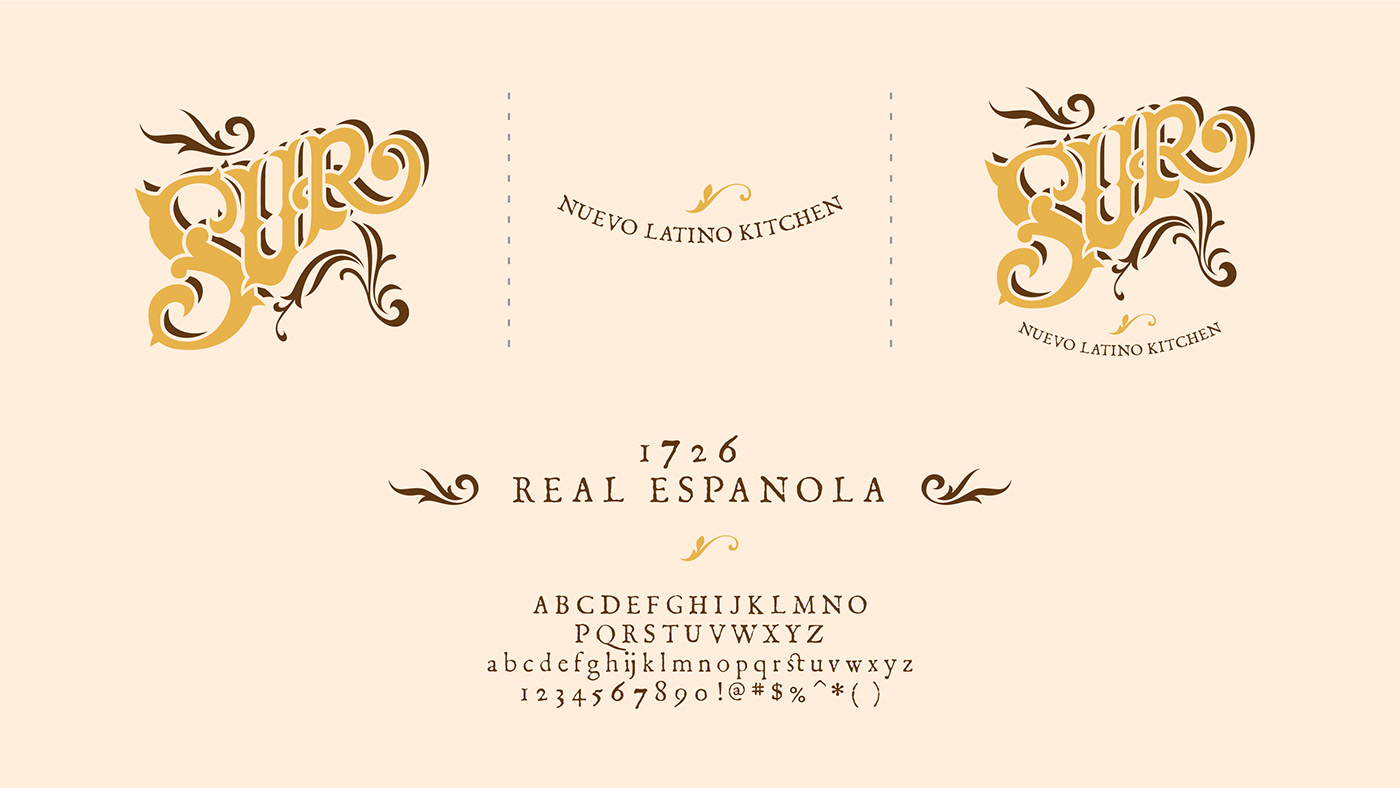 restaurant spanish latino kitchen logo namecard Website