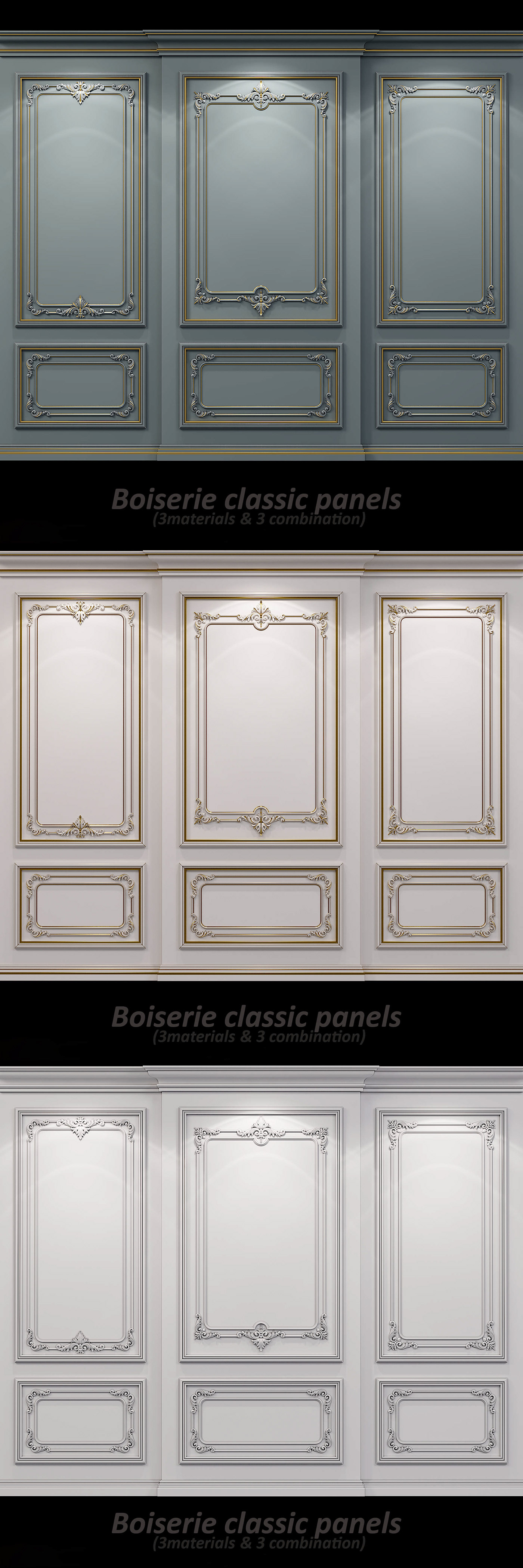 baguette Cornice decor gold model molding plaster plinth profile wall