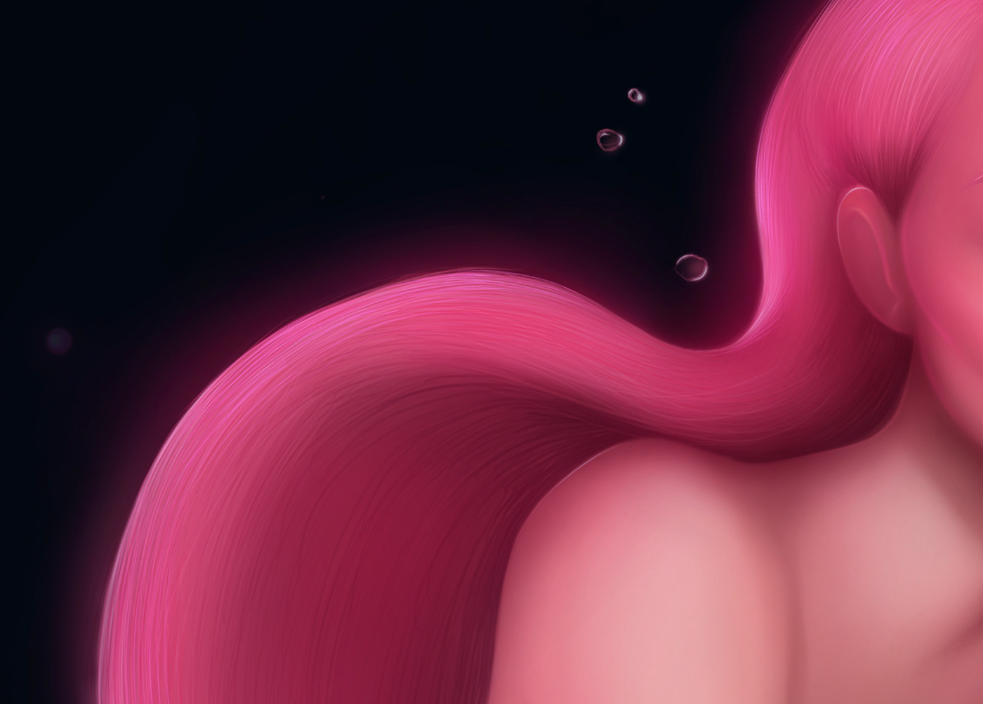 beauty Character Character design  dark darkness fantasy hair light Magi mermaid Ocean pink shyness