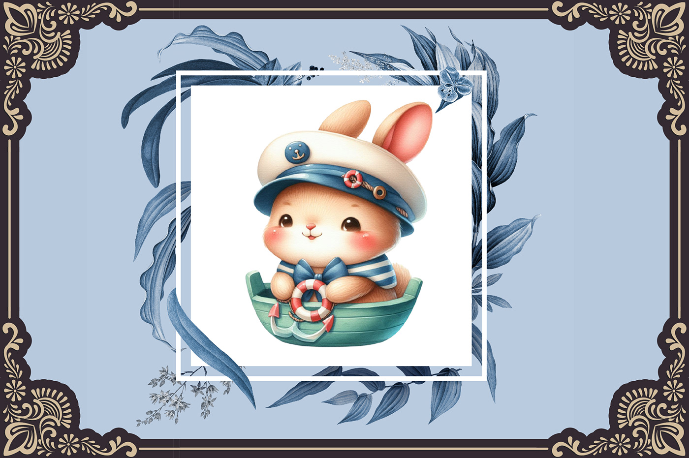 png files cute bunny cute animals Ocean sea beach theme images fashion photography captain rabbit sailor bunny