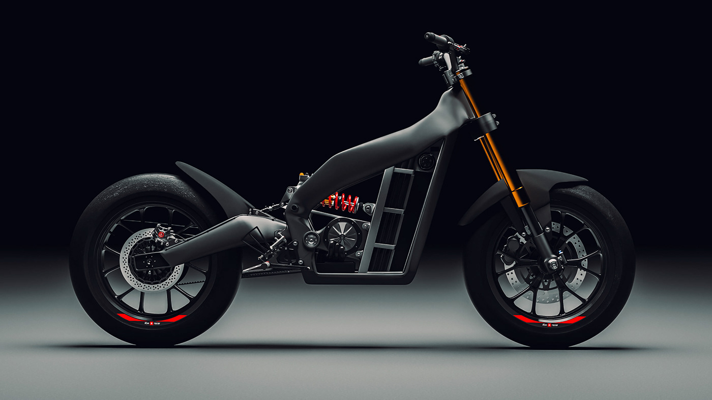 3D Aprilia automotive   blender concept design electric motorcycle transportation tuono