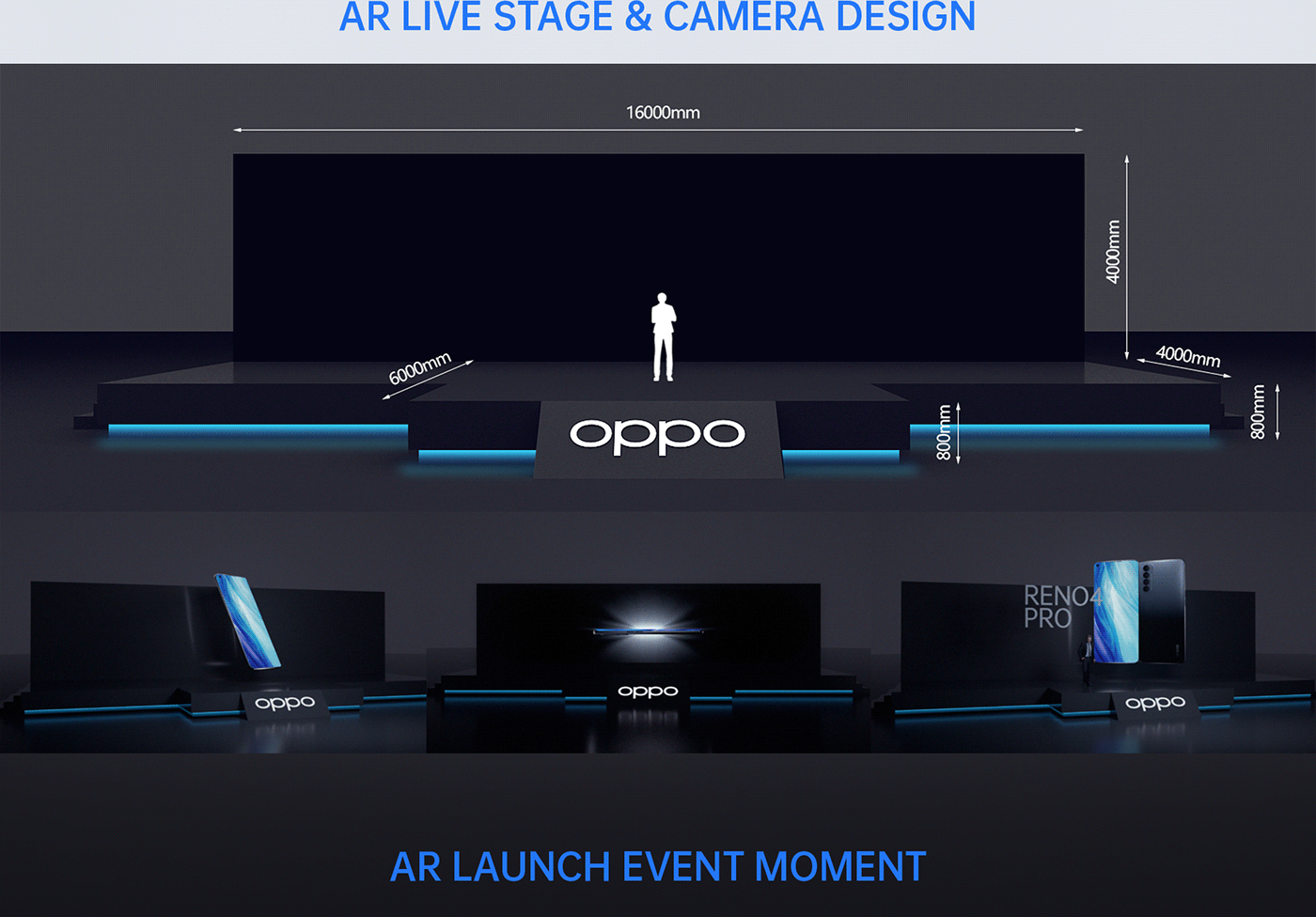 brand Launchevent Oppo smartphone evntvideo spectrovisuals motiongraphic