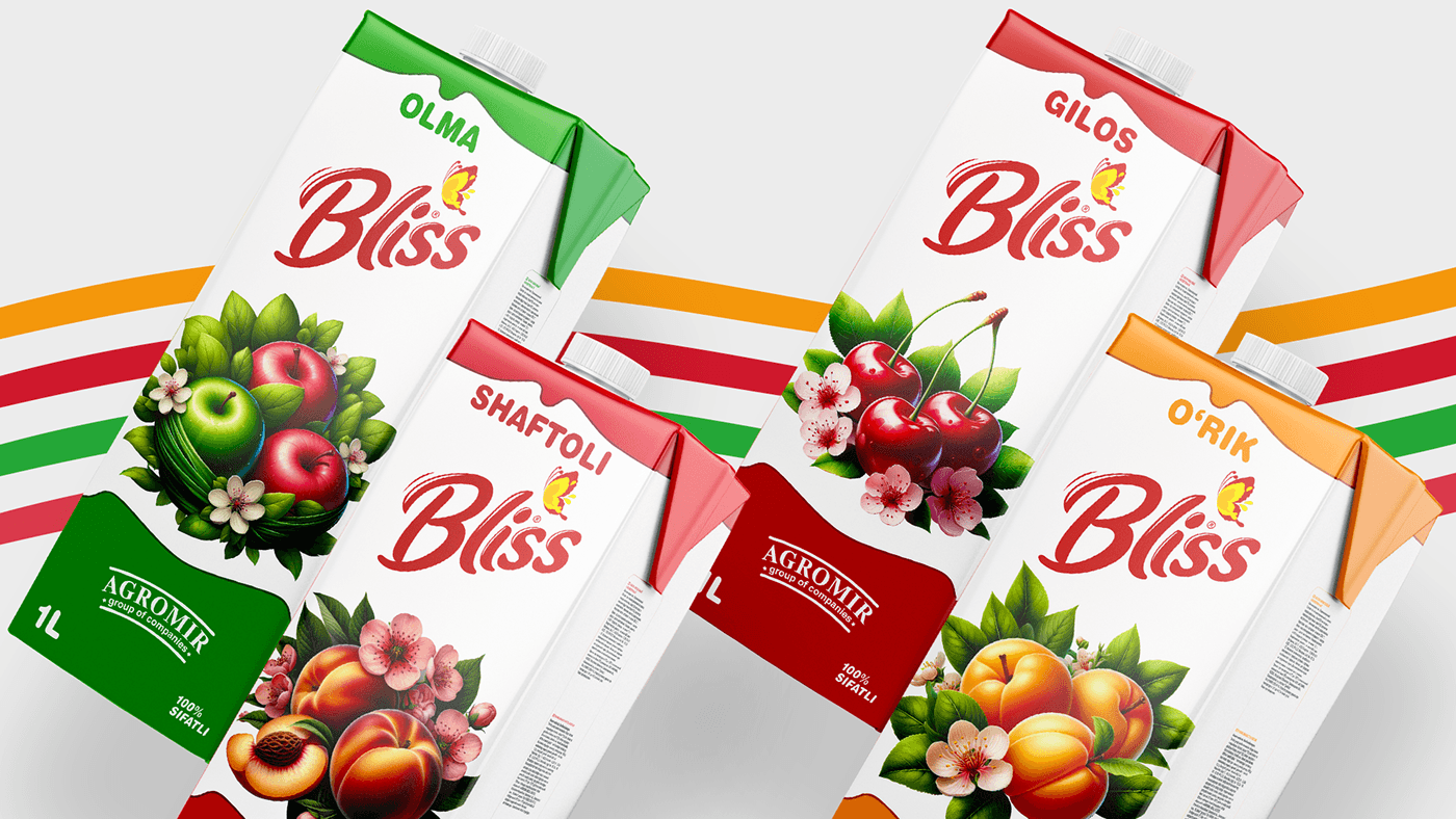 bliss box Packaging SMD design photoshop Illustation juice monipulation Advertising 