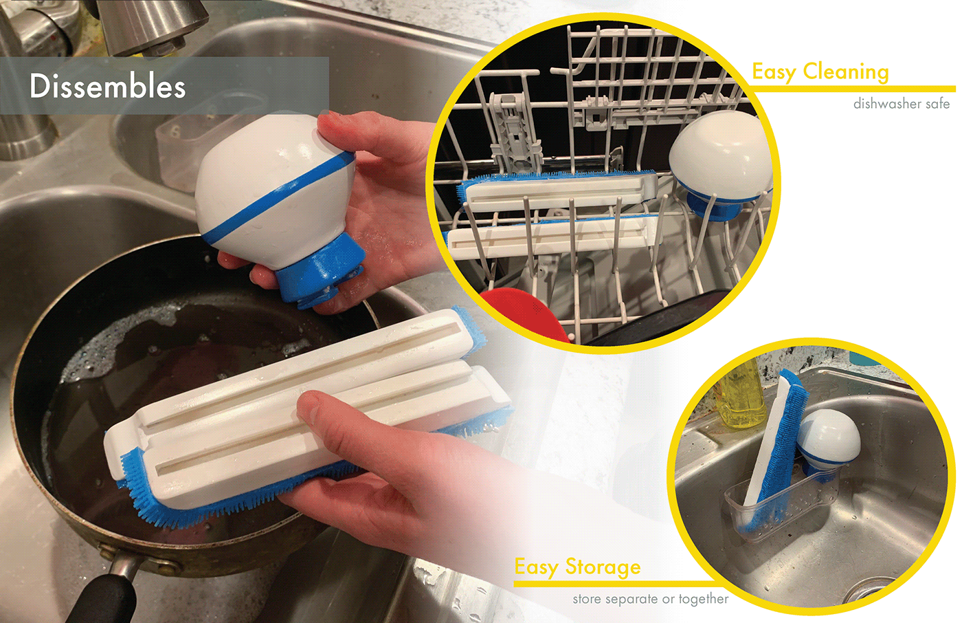 product design  kitchen Scrubber housewares industrial design  3d modeling