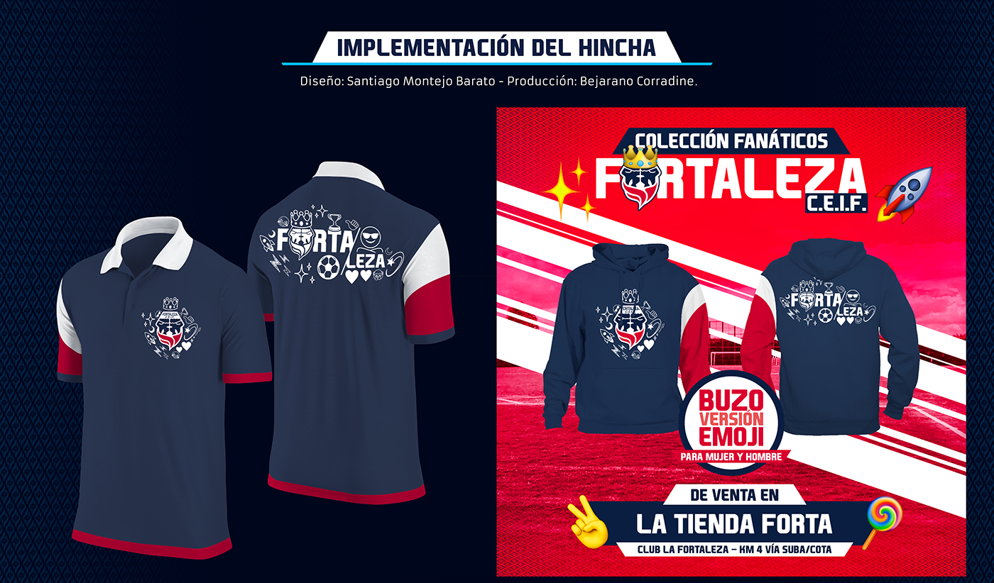 team equipo Futbol football soccer play Emoji fortaleza jersey logo
